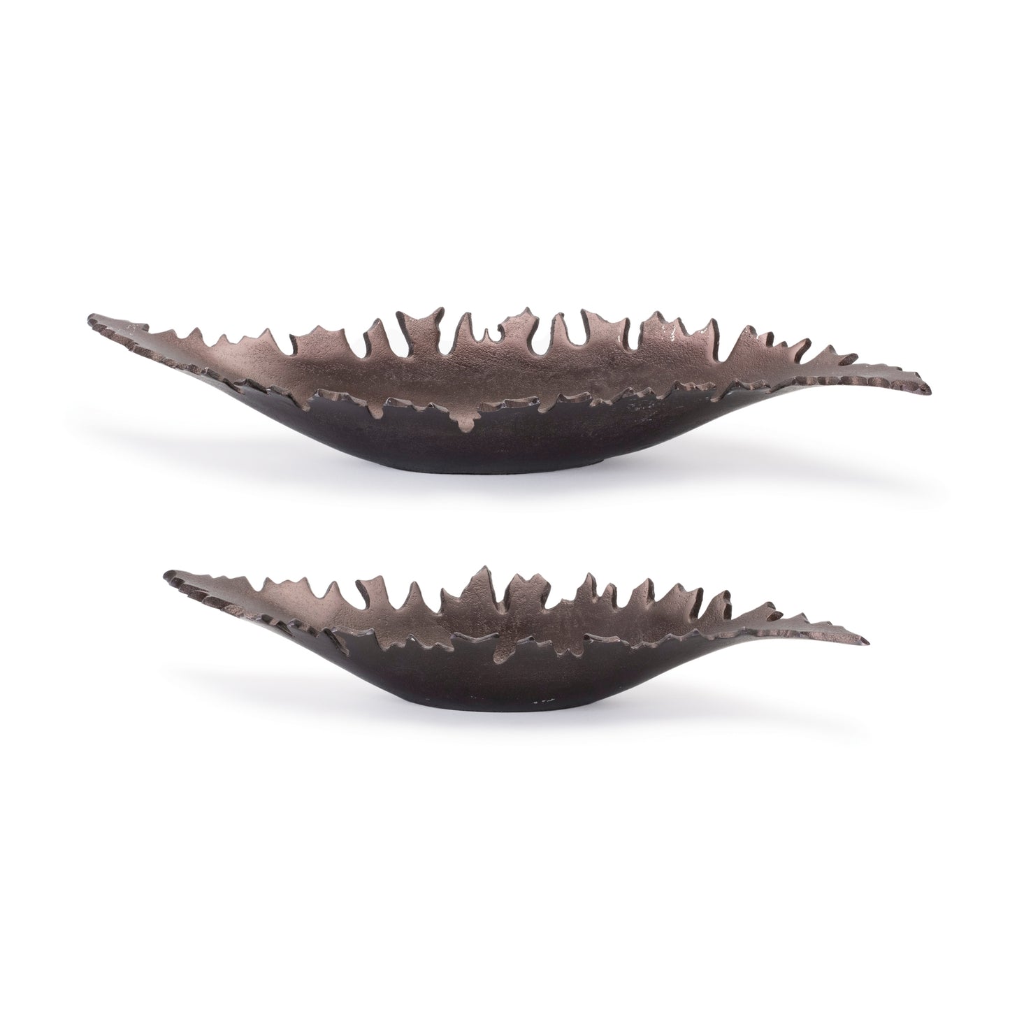 Aluminum Leaf Bowl (Set of 2)
