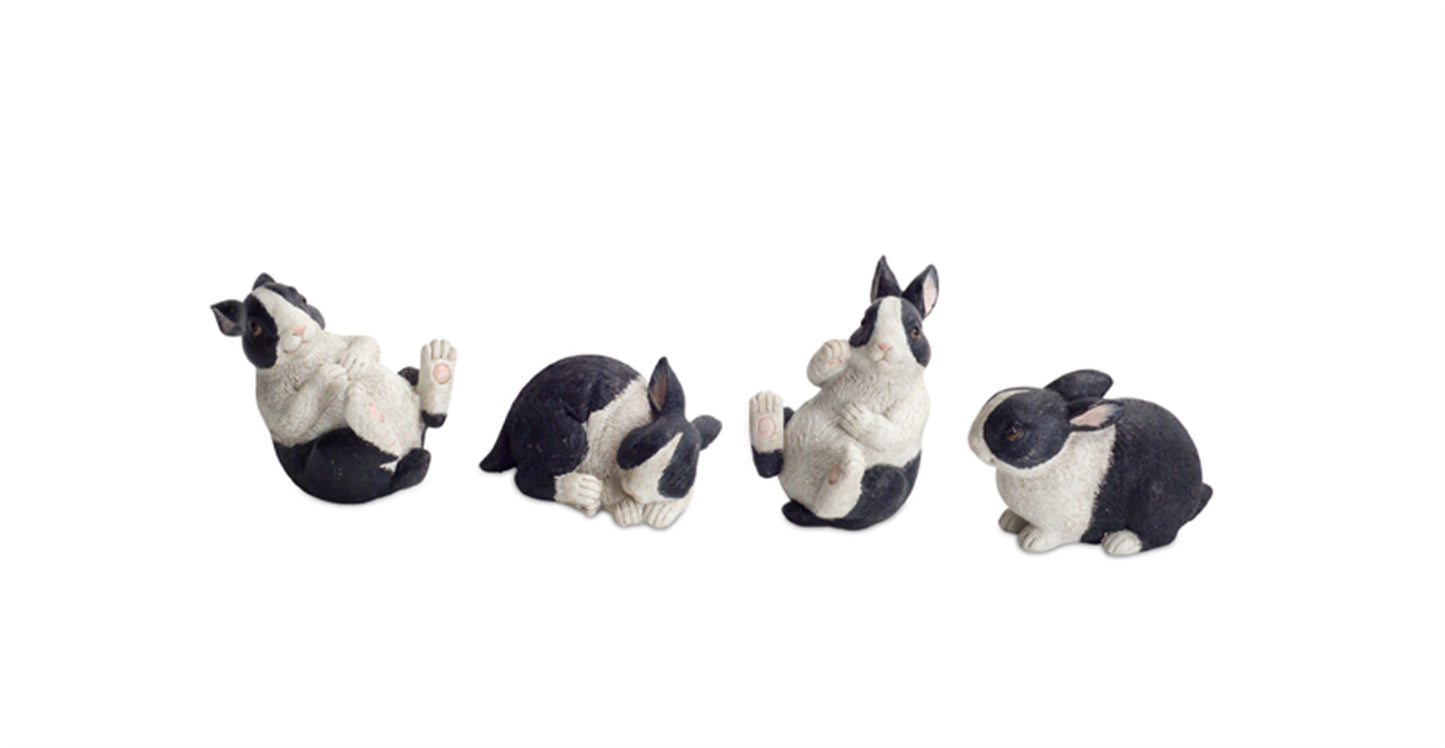 Rabbit (Set of 16) 2"H, 2.5"H, 3.5"H Resin