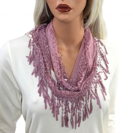 Victorian Lace Infinity Scarf