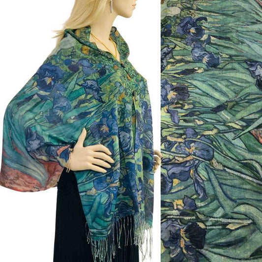Art Design Cotton Touch Button Shawl