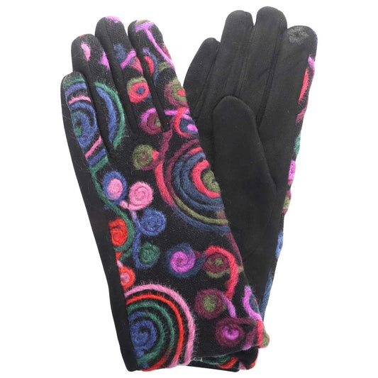 Embroidered Touch Screen Smart Gloves