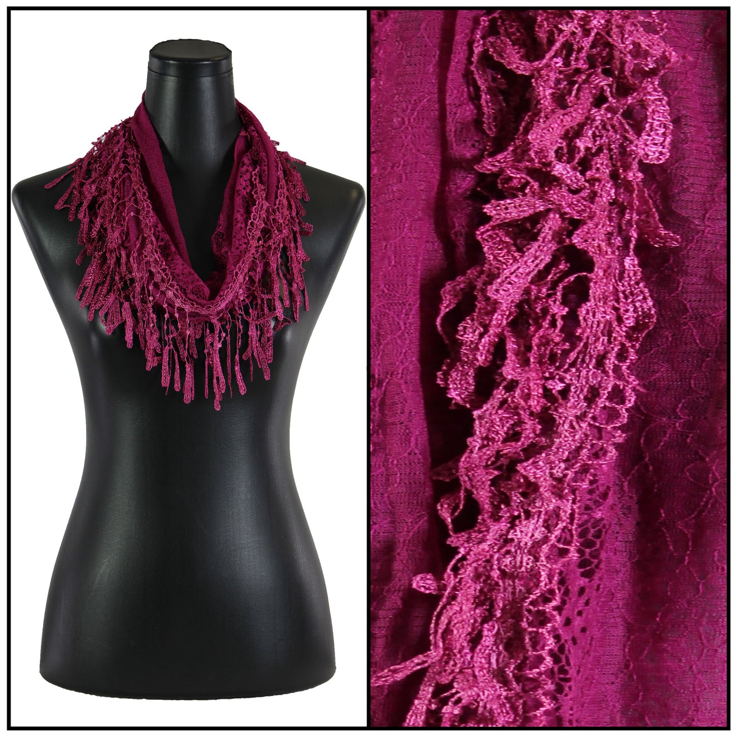 Victorian Lace Infinity Scarf