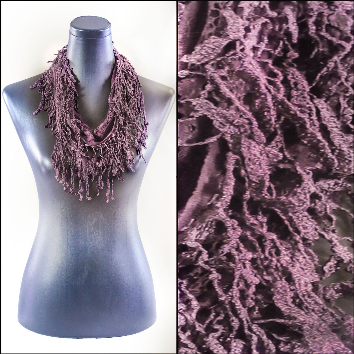 Victorian Lace Infinity Scarf