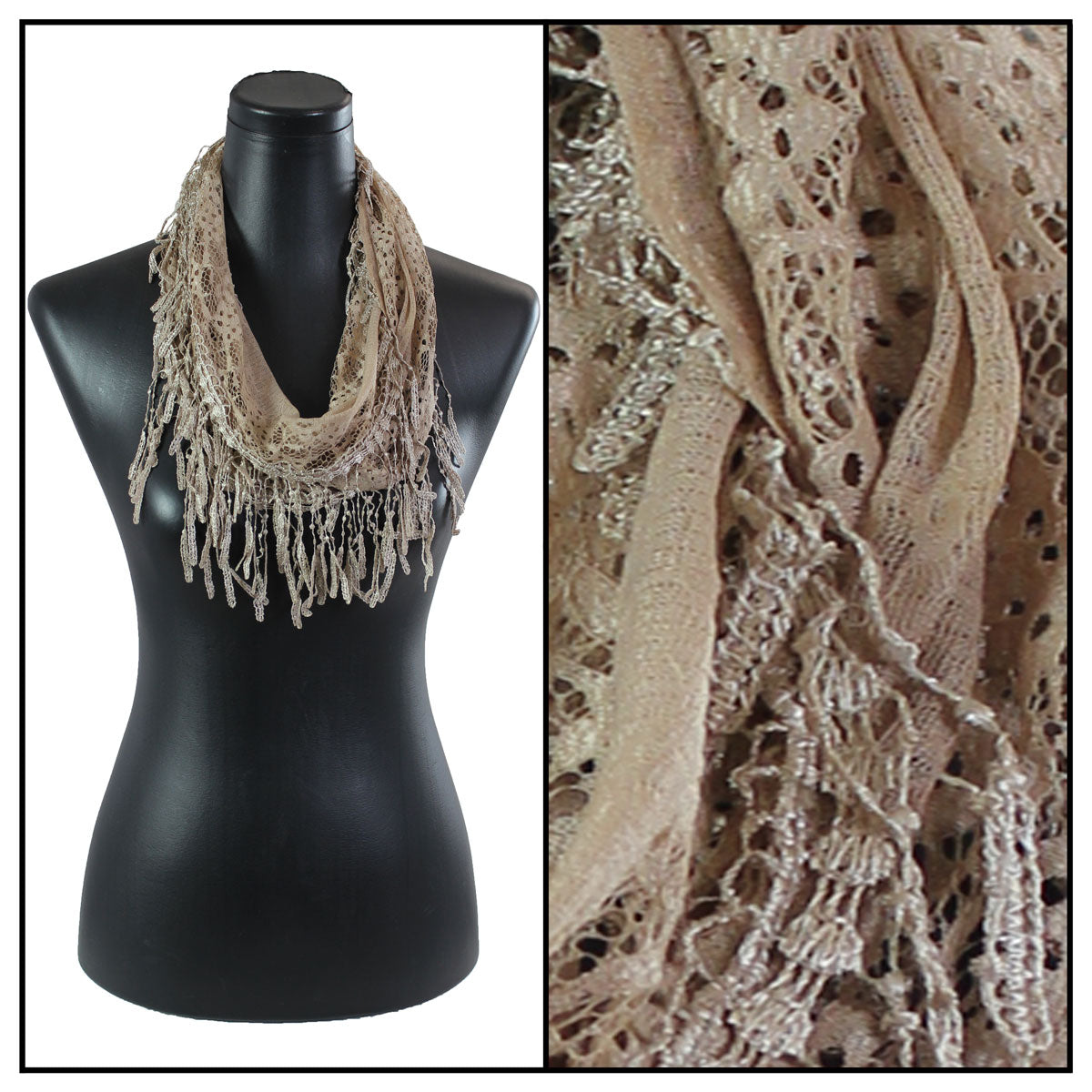 Victorian Lace Infinity Scarf