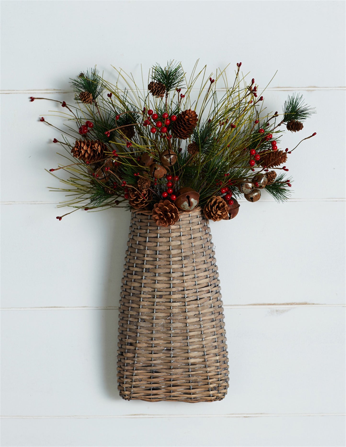 Wall Basket (Set of 6) 17"H Willow