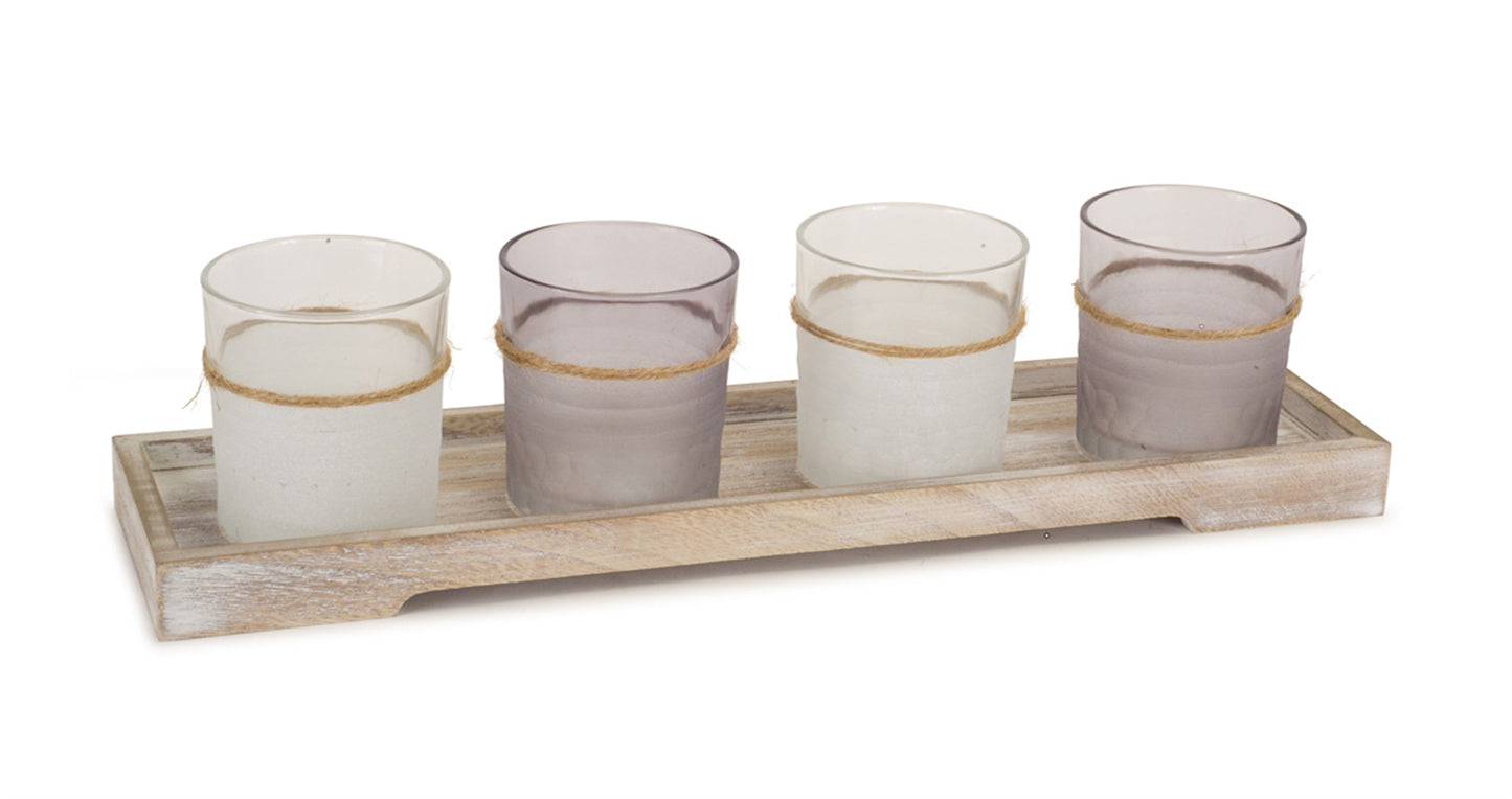 Candle Garden w/ Tray (Set of)
