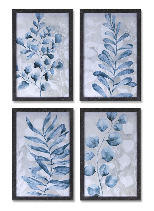 Foliage Print (Set of 4) 15.75" x 23.75"H MDF/Glass