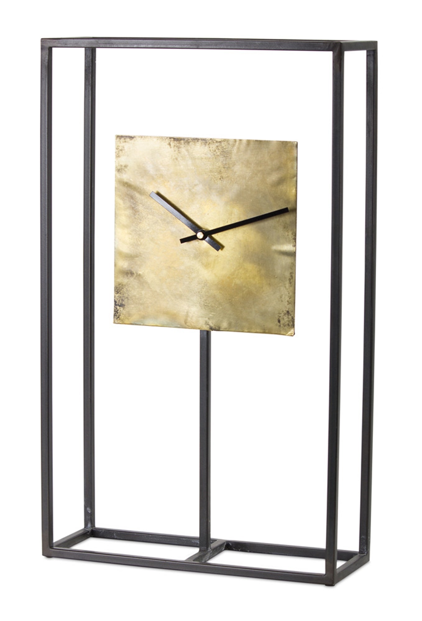 Clock 13" x 21.75"H Iron/Copper