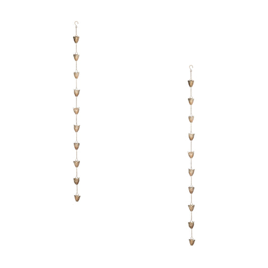 Rain Chain (Set of 2) 70"L Iron