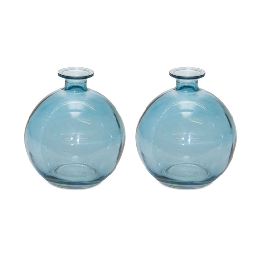 Vase (Set of 2) 5.5"H Glass