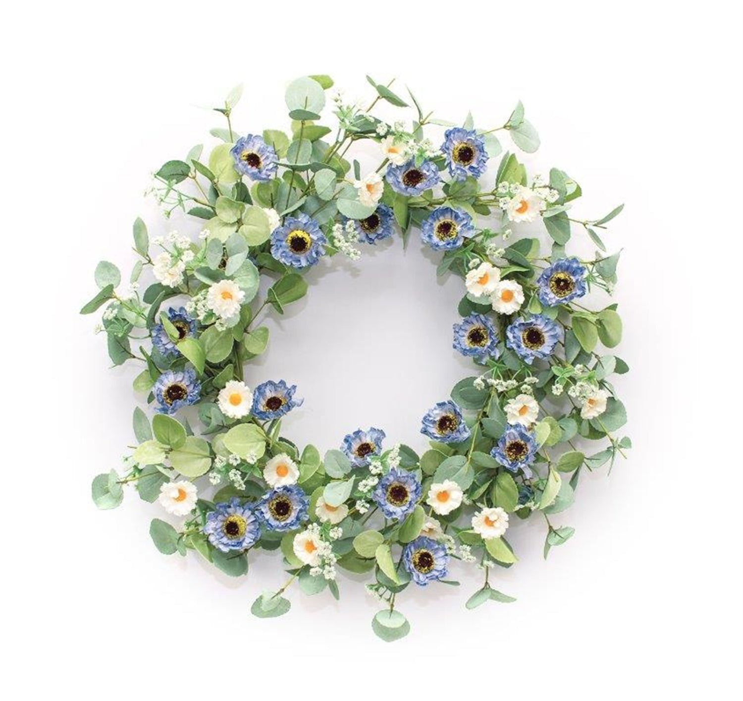 Cornflower Wreath 21.5"D Paper/EVA