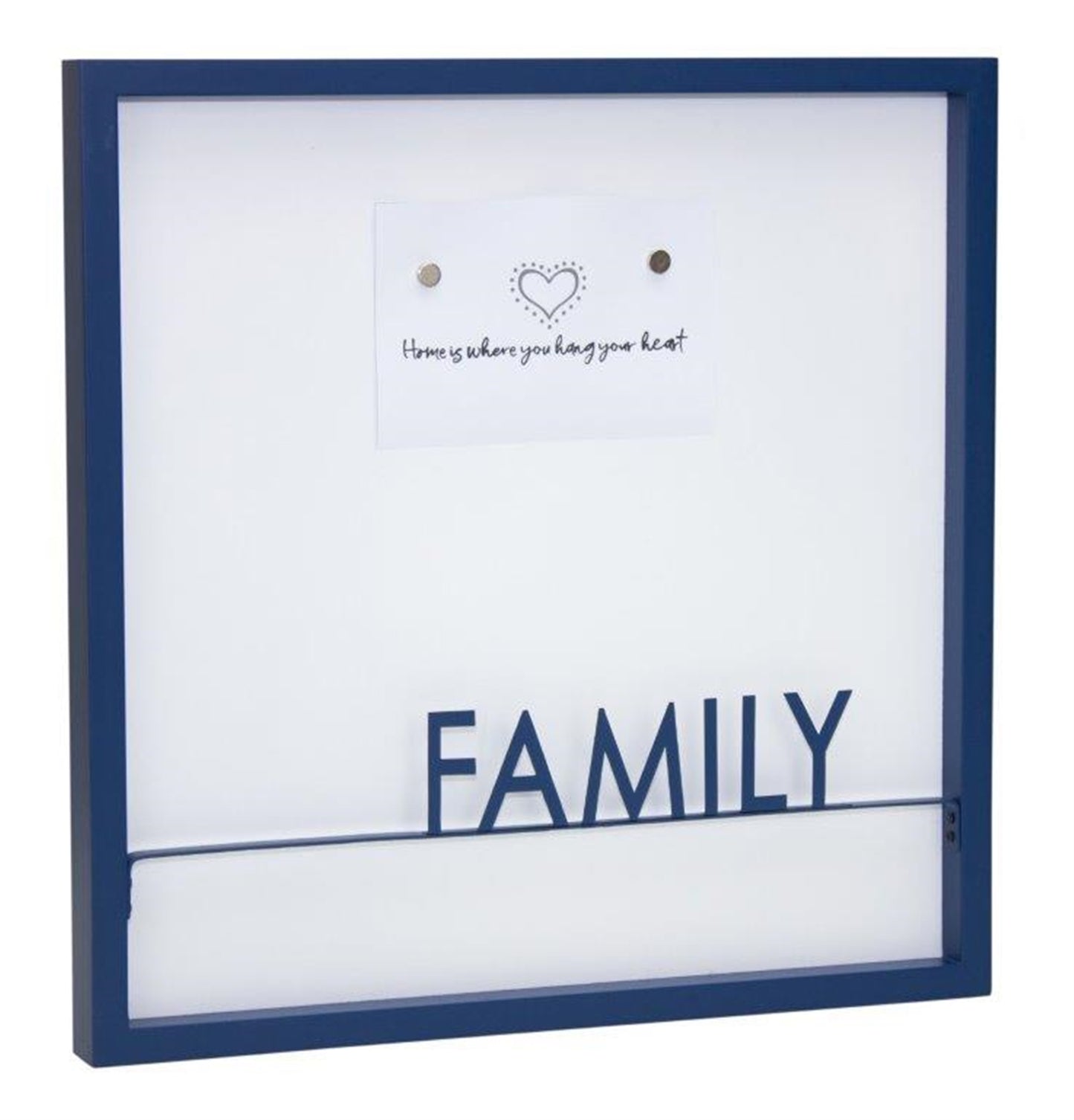 Family Memo Board 15.75"SQ MDF/Iron
