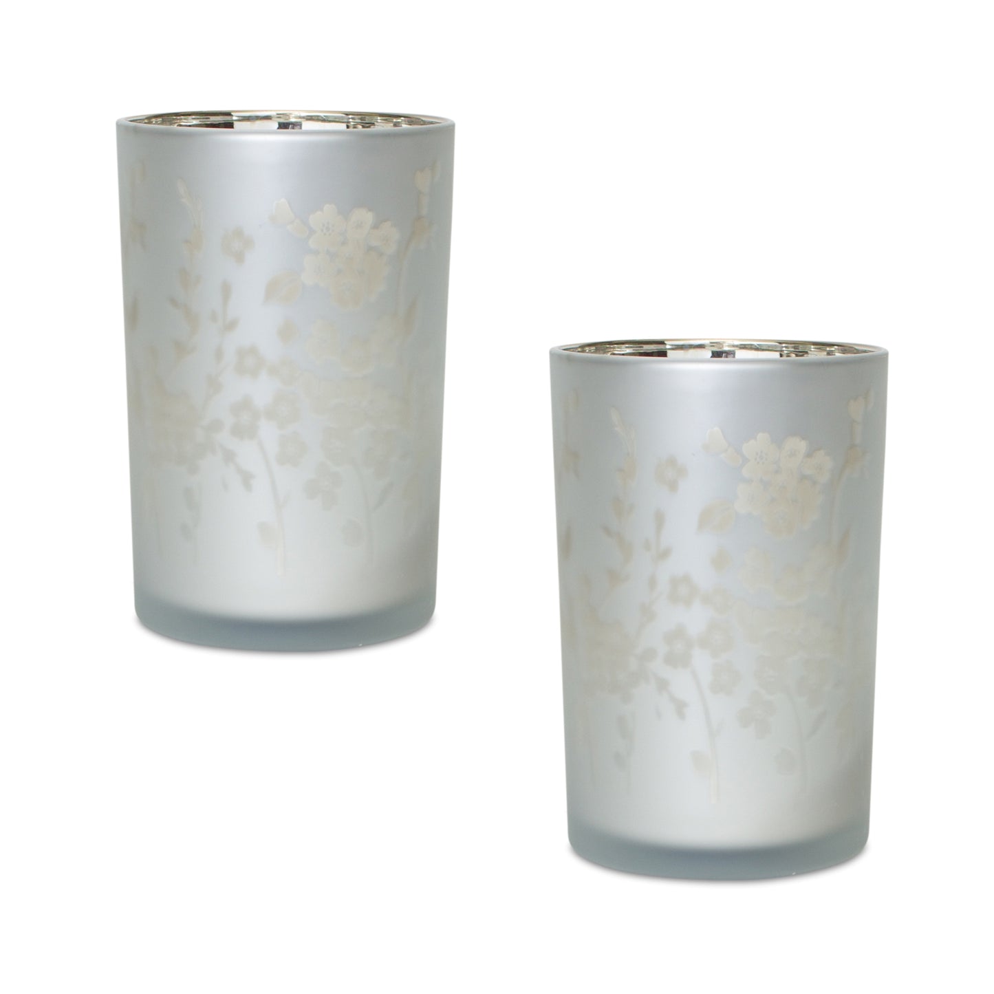 Candle Holder (Set of 2) 4.75"D x 7.25"H Glass