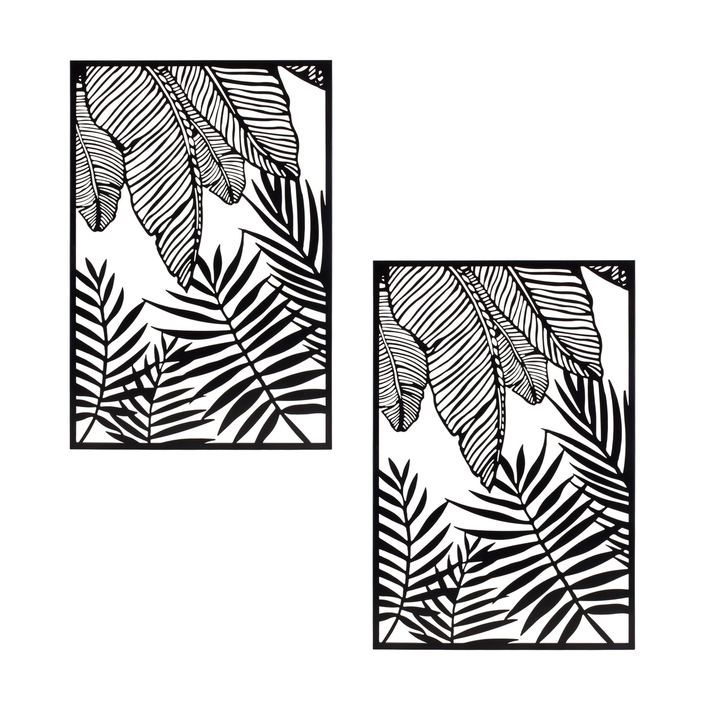 Foliage Frame (Set of 2) 12.5"L x 23.5"H Metal