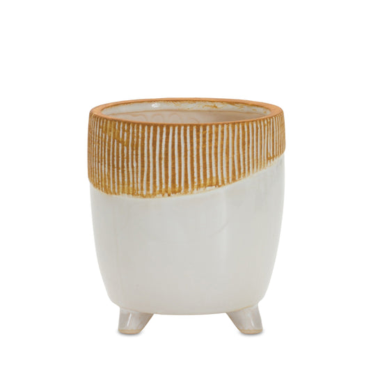 Pot w/Legs 6"H Terra Cotta