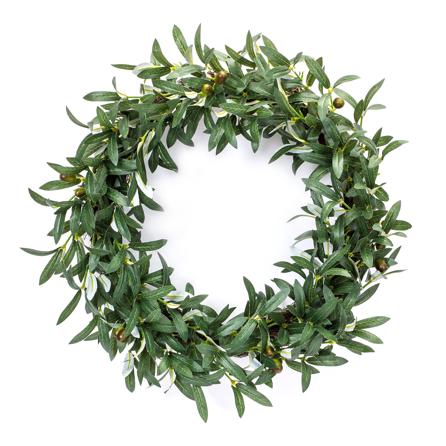 Olive Wreath 22.5"D Polyester