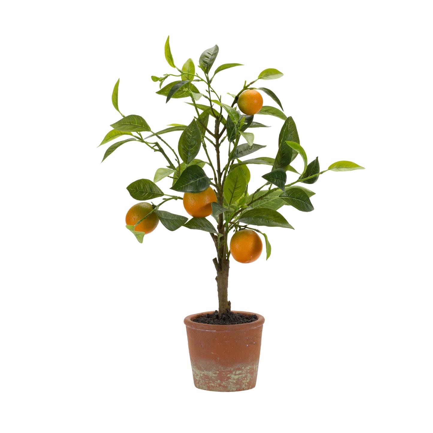 Potted Orange Tree 21.5"H Polyester