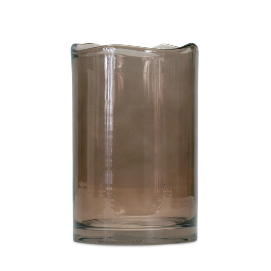 Vase 5"D x 8"H Glass