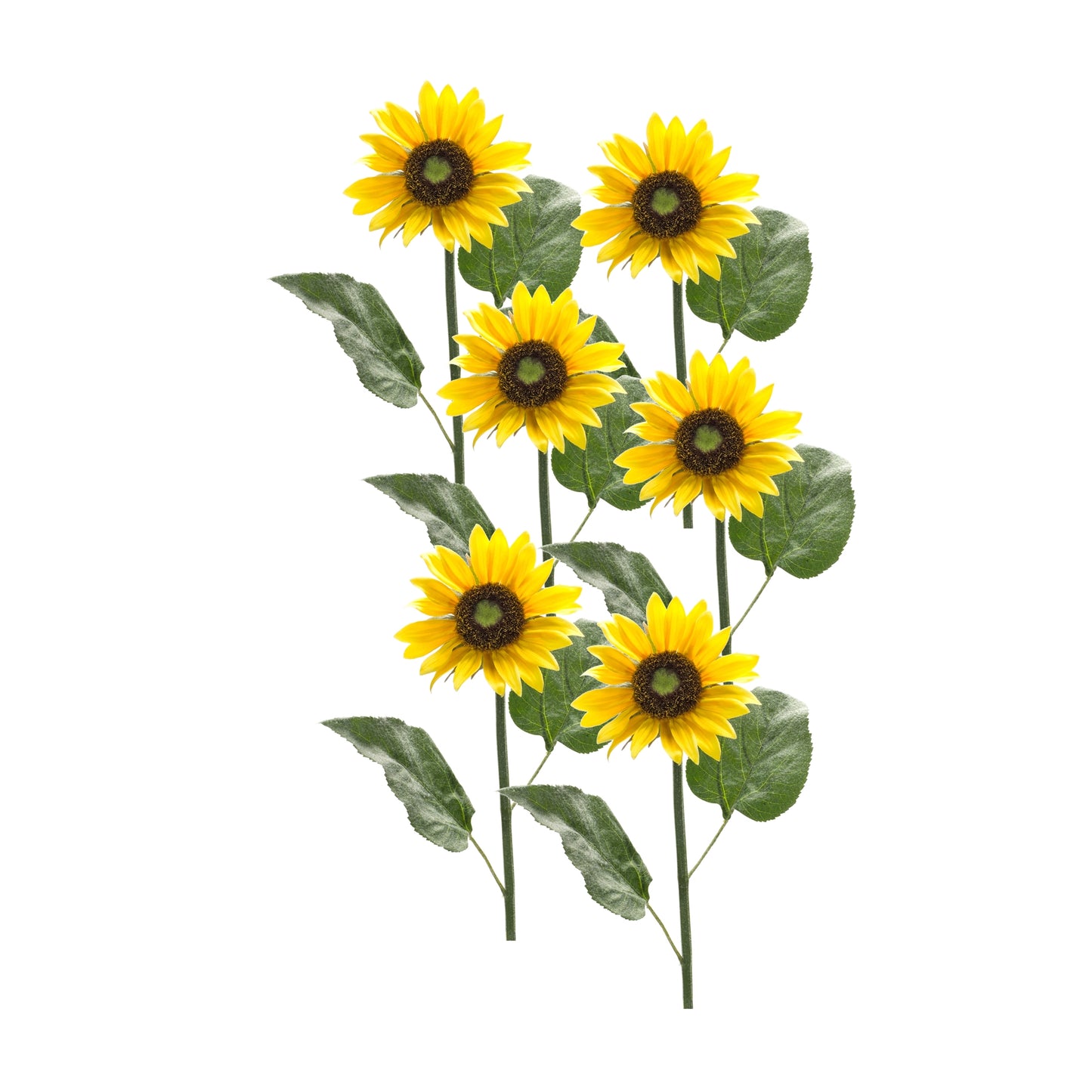 Sunflower Stem (Set of 6) 22.75"H Polyester