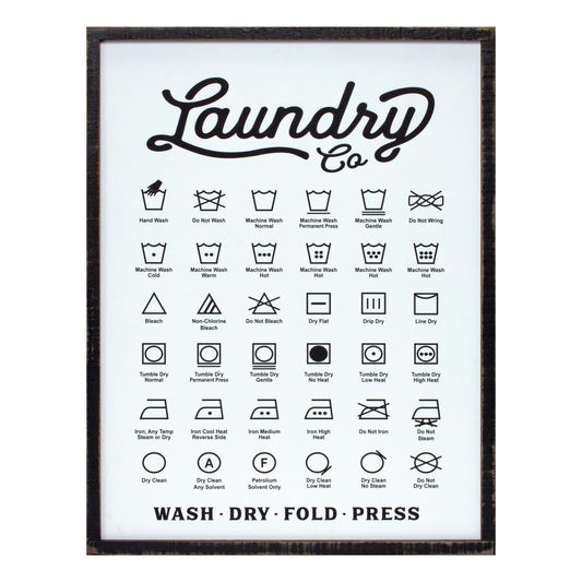 Laundry Sign 20"L x 26"H MDF/Wood