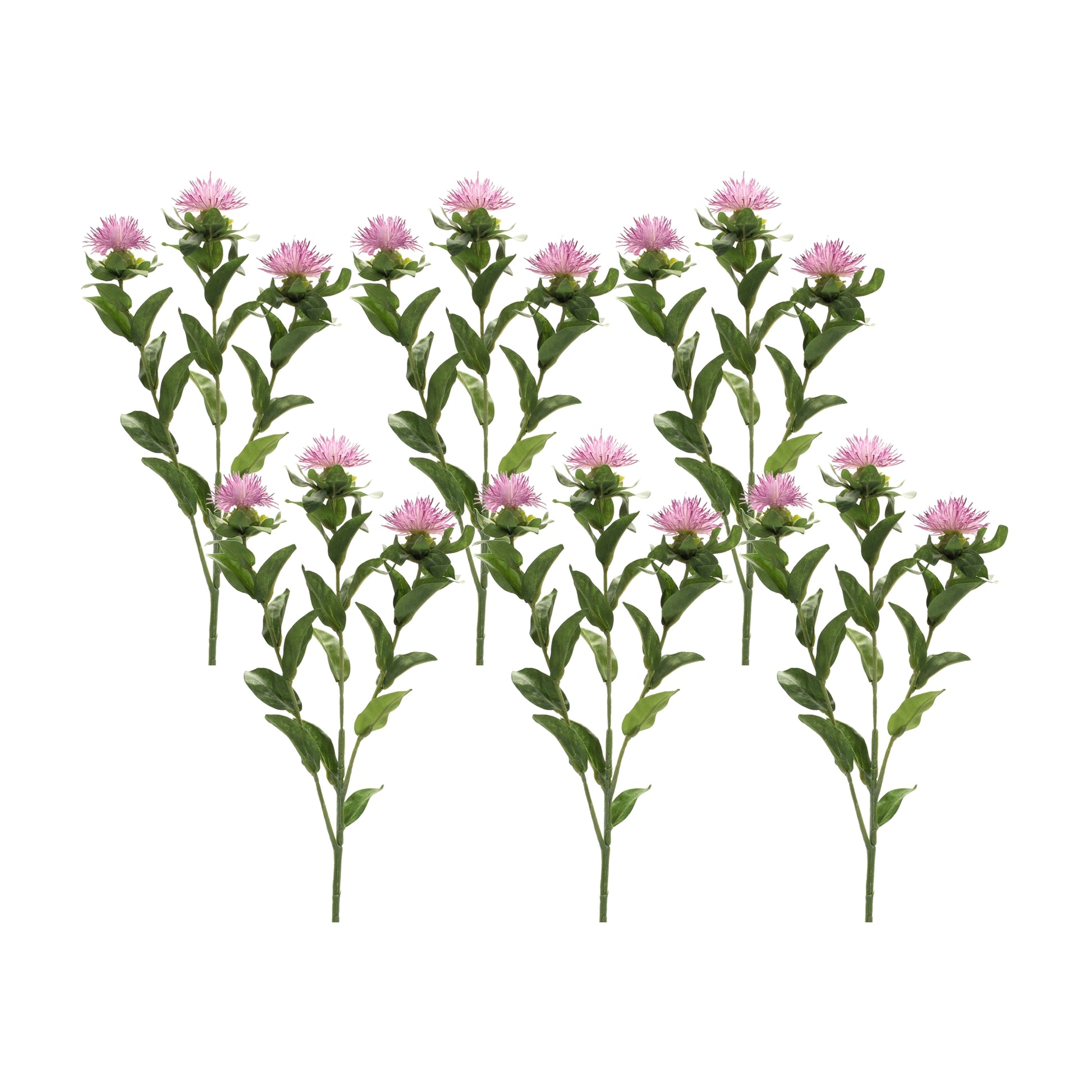 Thistle Spray (Set of 6) 24.5"H Polyester