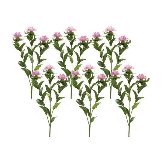 Thistle Spray (Set of 6) 24.5"H Polyester