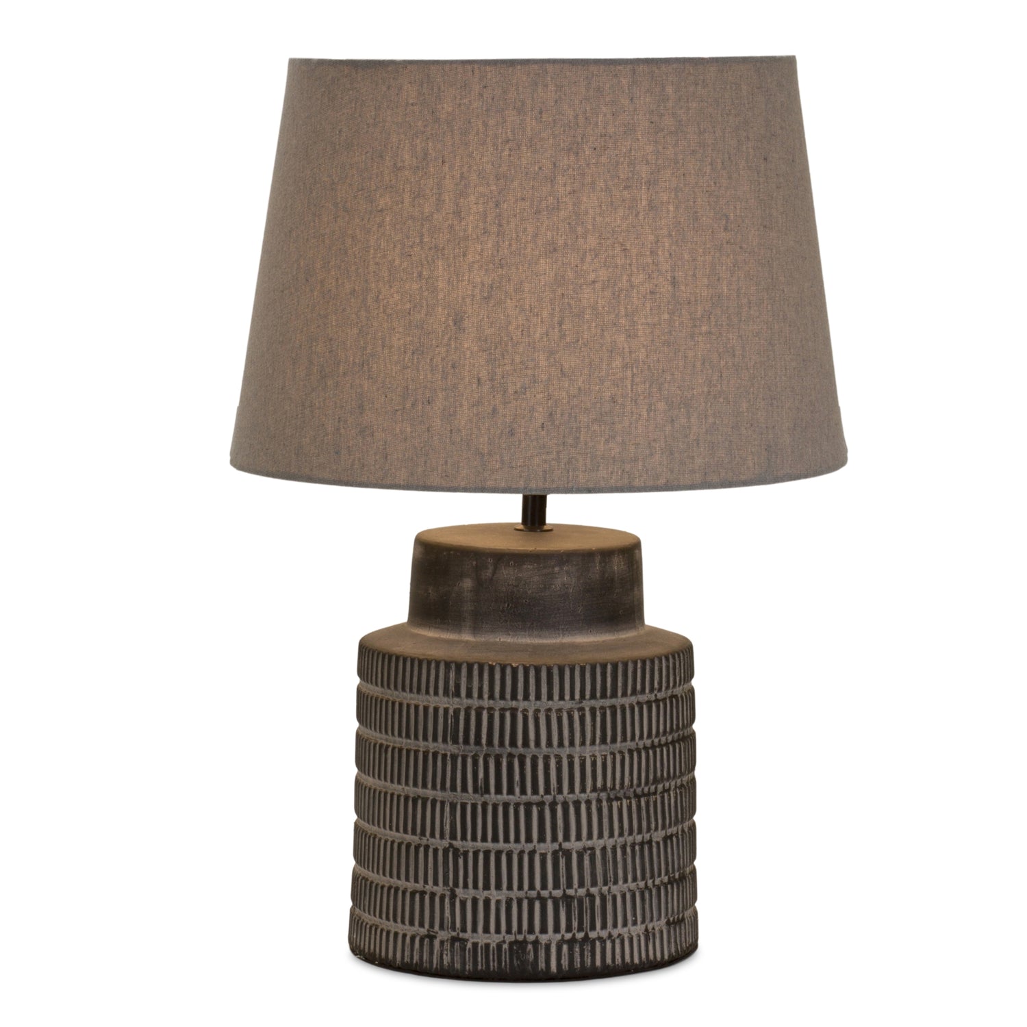 Table Lamp 21"H Terra Cotta/Linen